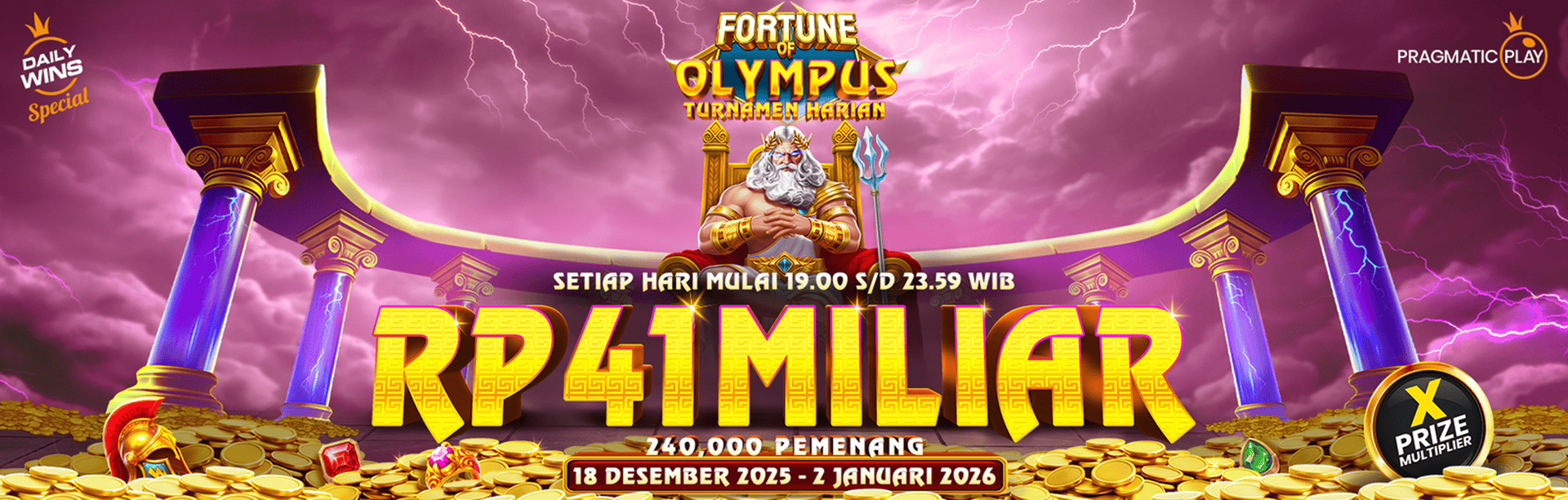 PP - FORTUNE OF OLYMPUS TURNAMEN HARIAN